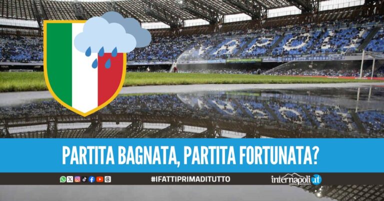 La sfida Scudetto potrebbe essere "bagnata", il meteo prevede pioggia a Napoli per venerdì