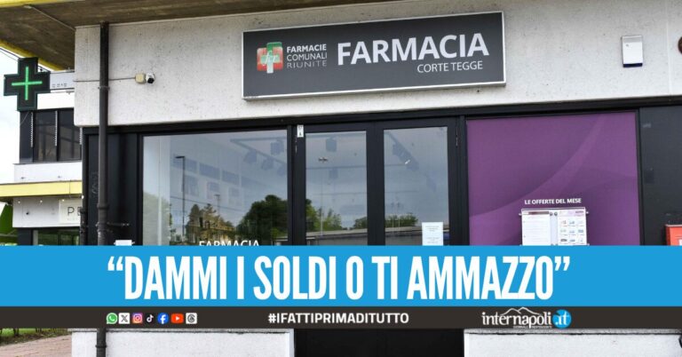 Minaccia la farmacista col coltello e porta via l'incasso, individuato il napoletano "in trasferta"