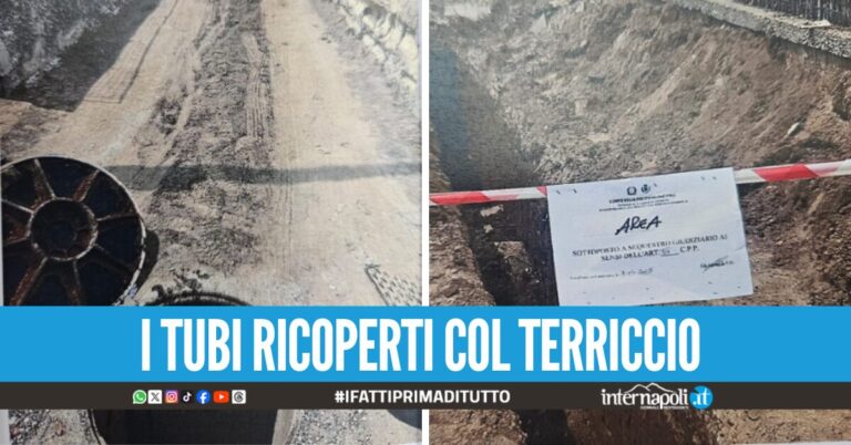 Scoperto allaccio abusivo nelle fogne a Giugliano, denunciato 70enne