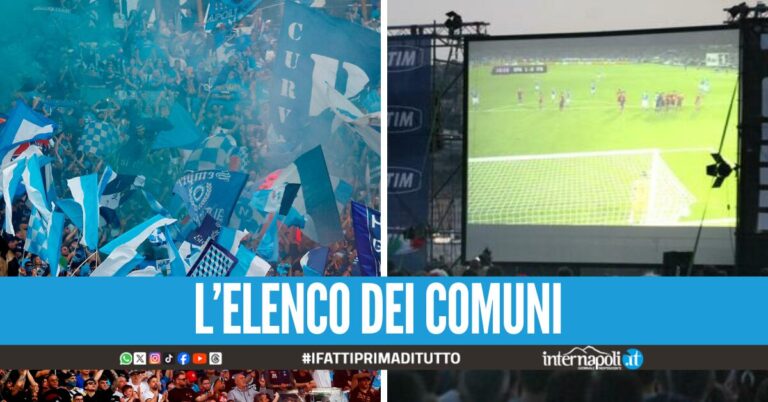 Maxischermi per Napoli-Cagliari, dove vedere la partita a Napoli nord