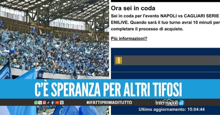 L'annuncio del responsabile di TicketOne: "Oggi nuovi biglietti in vendita per Napoli-Cagliari"