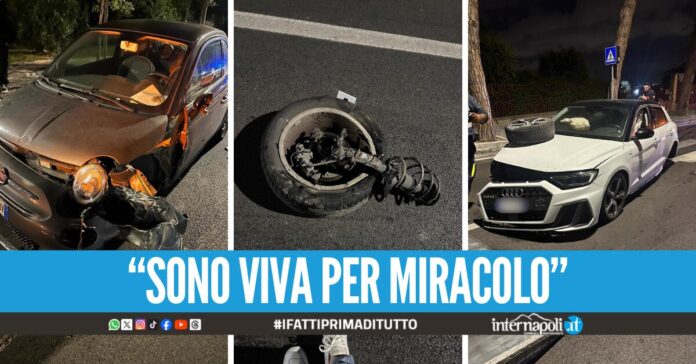 Terribile incidente a San Sebastiano al Vesuvio, tenta il sorpasso e si schianta contro un'altra auto