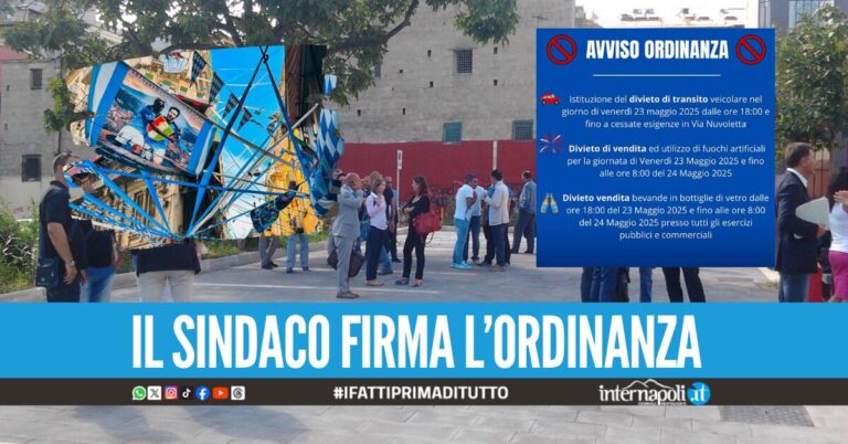 Divieto di transito e vietata la vendita di bevande e fuochi, Marano prepara la festa Scudetto