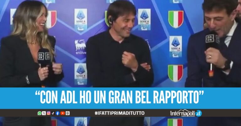 "Se resto? Pensiamo a godere e festeggiare", Conte glissa sulla domanda sul futuro a Napoli