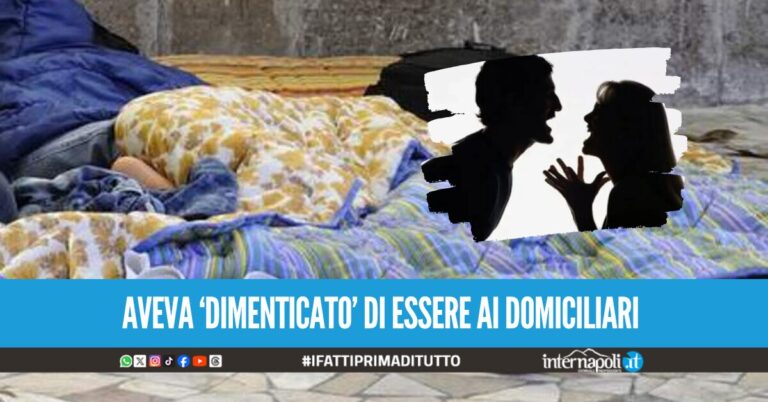 "Meglio senzatetto che a casa con lei", evade dai domiciliari dopo una lite con la compagna e va a vivere in strada