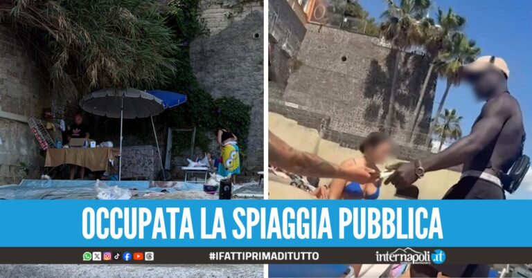Scoperto lido abusivo allo 'scoglione' a Marechiaro, i posti migliori prenotati con lettini a pagamento