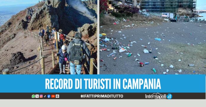 Boom di turisti a Napoli per 1° Maggio: chilometri di traffico e spiagge devastate