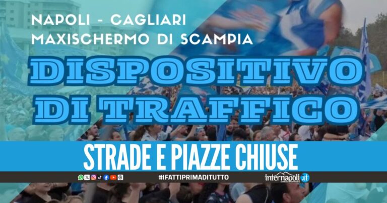 Napoli-Cagliari, le regole per i maxischermi tra Scampia e piazza Mercato. Si istituisce il seguente d