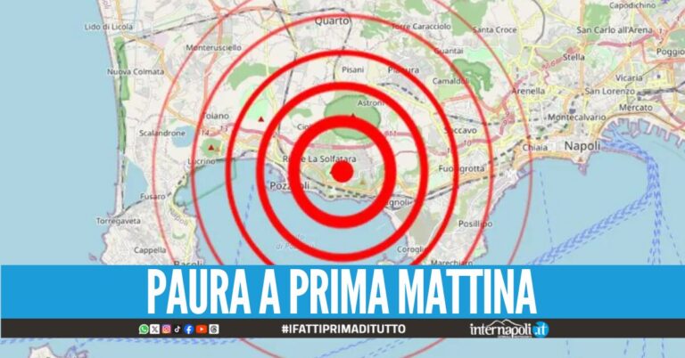 Napoli continua a tremare, nuova scossa a Pozzuoli