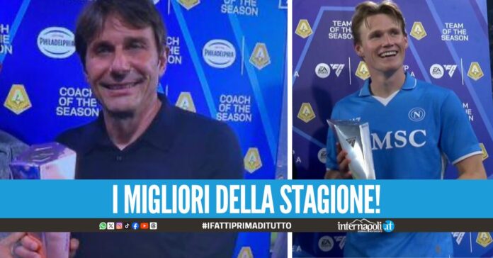 Napoli pigliatutto: Conte miglior allenatore e McTominay MVP della stagione