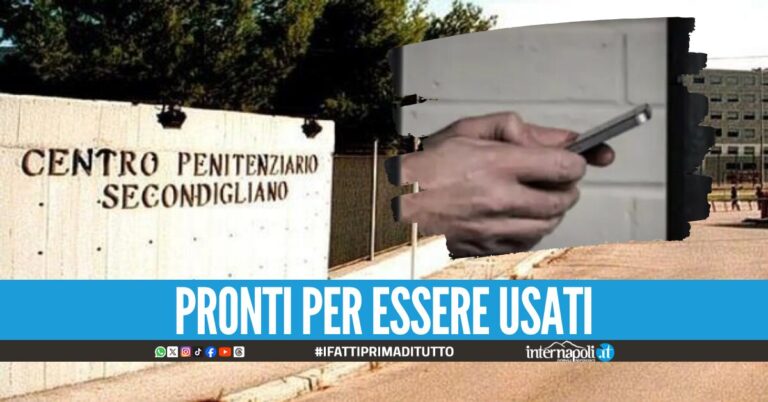 Perquisizioni nel carcere di Secondigliano, scoperti 8 cellulari completi di sim