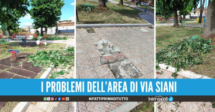 Qualiano, l'appello dei cittadini per la villa comunale Serve più manutenzione