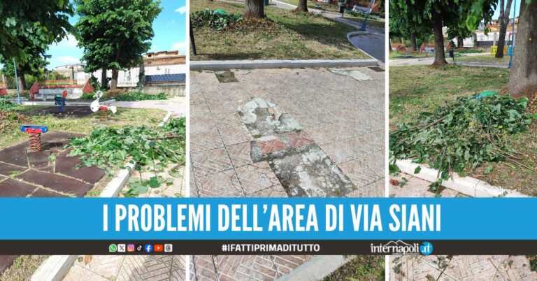 Qualiano, l'appello dei cittadini per la villa comunale Serve più manutenzione
