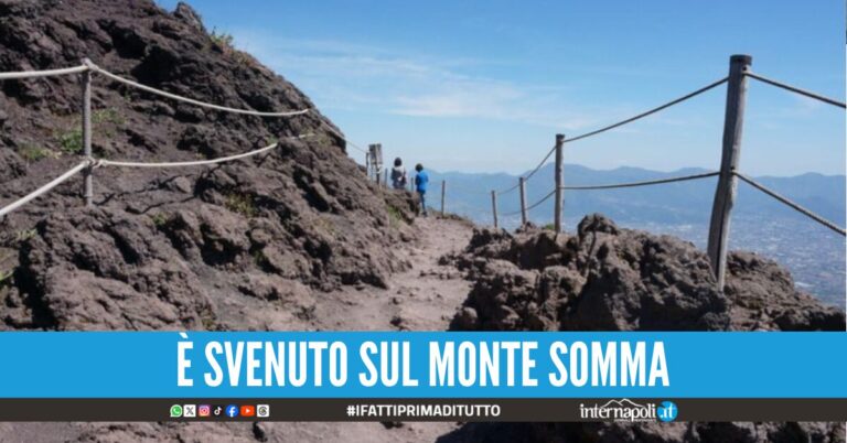 Scala il Vesuvio e si sente male: escursionista soccorso in elicottero