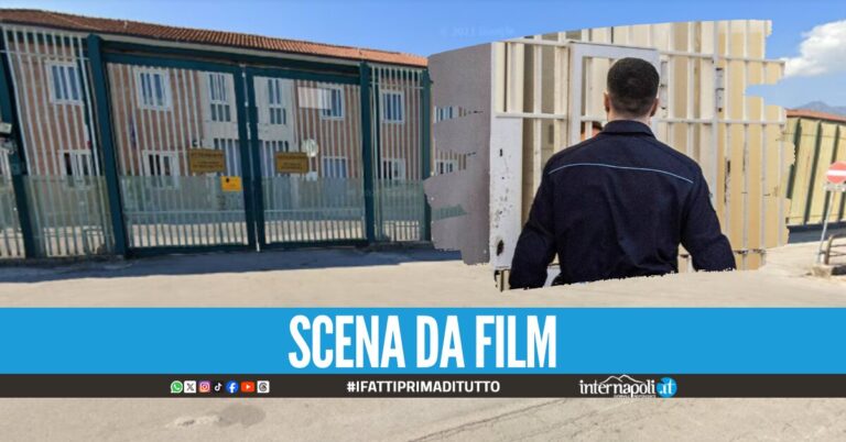 Tentata evasione dal carcere di Avellino, detenuto bloccato sulla tettoia