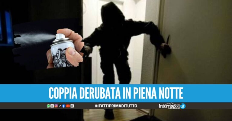 Topi d'appartamento in azione a Torre del Greco, proprietari narcotizzati con lo spray