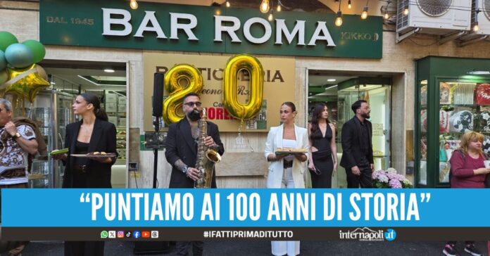 Vomero, 80 anni per il Bar Roma un nuovo riconoscimento per la storica pasticceria
