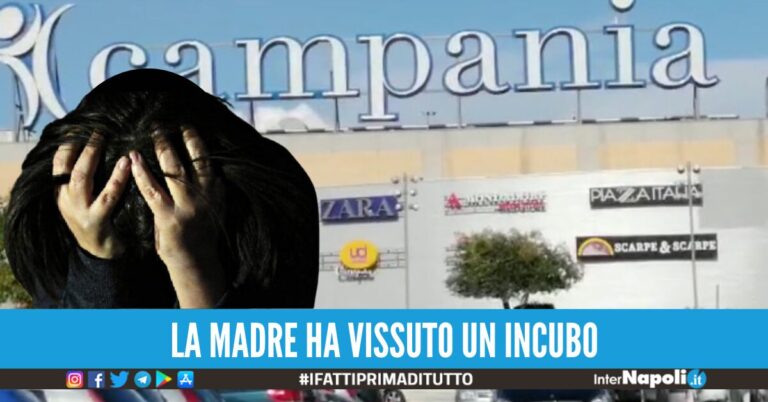centro commerciale campania neonato
