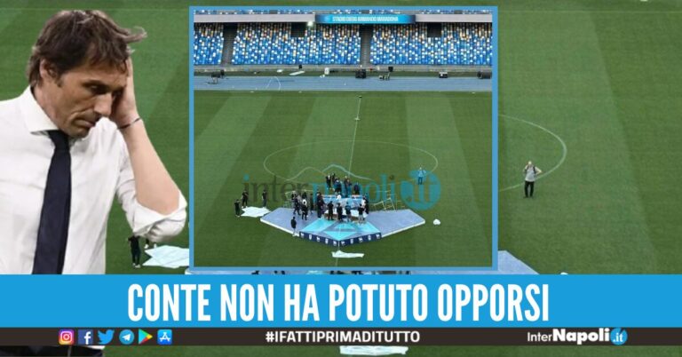 palco scudetto napoli maradona