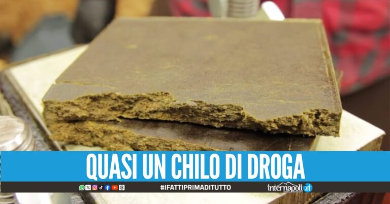 A Torre del Greco nascondeva 7 panetti di hashish e 700 euro: arrestato 32enne