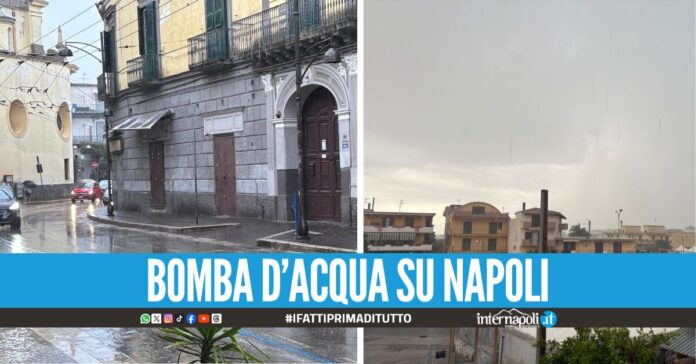 Altro che mare, oggi pioggia intensa e temporali a Napoli e provincia
