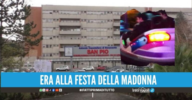 Autoscontro prende fuoco, 13enne ustionata in Campania