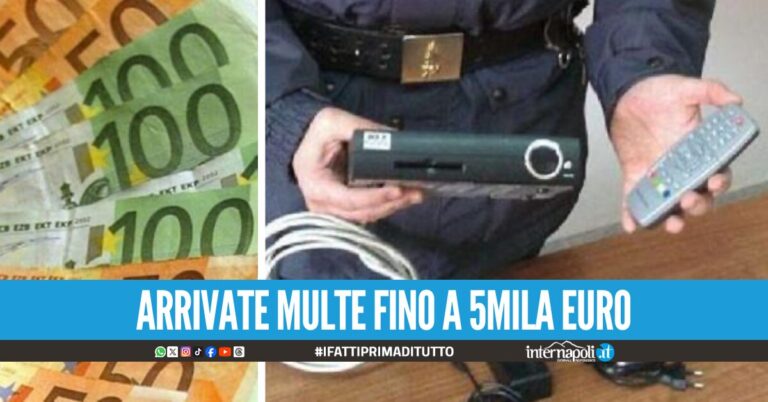 Colpo al pezzotto, dopo le condanne a Napoli arrivano le multe a 6mila utenti