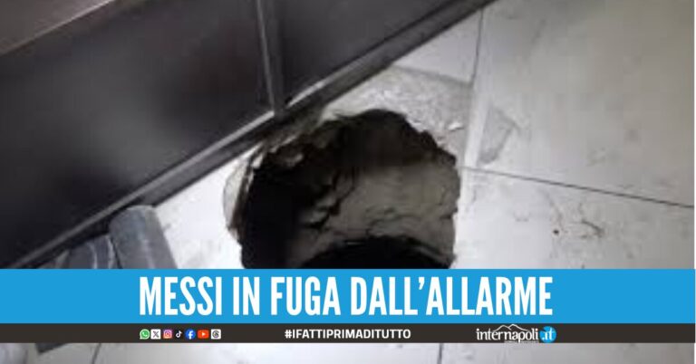 Colpo alla profumeria 'Aristocratica' a Giugliano: ladri entrano dai cunicoli fognari