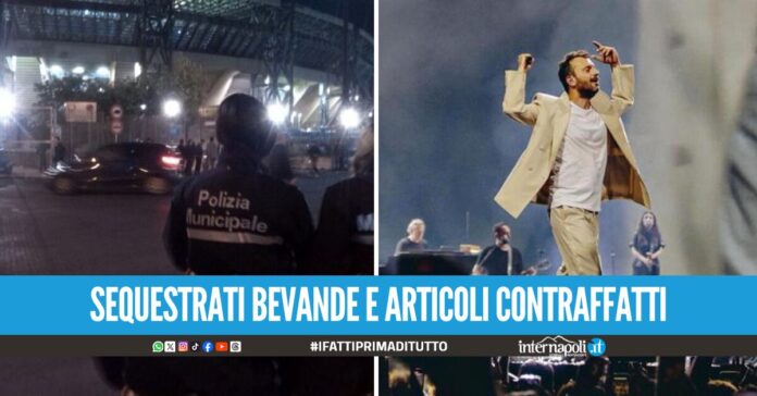 Controlli al Maradona durante il concerto di Cremonini: 138 verbali e 124 veicoli prelevati