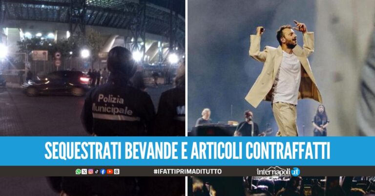 Controlli al Maradona durante il concerto di Cremonini: 138 verbali e 124 veicoli prelevati