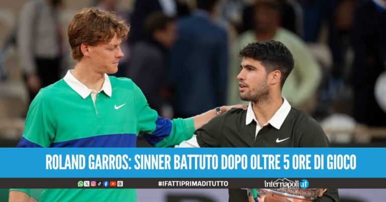 Roland Garros, la delusione di Sinner ad un punto dalla vittoria: “Perdere così fa male”