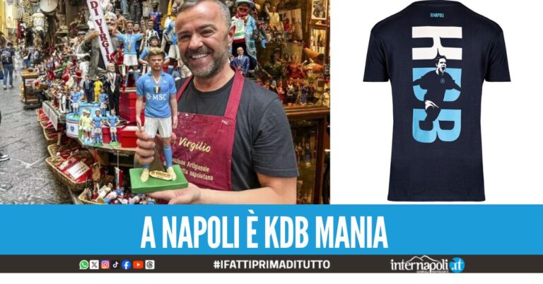 Tutti pazzi per De Bruyne: già in vendita pizze, magliette e statuette del campione belga