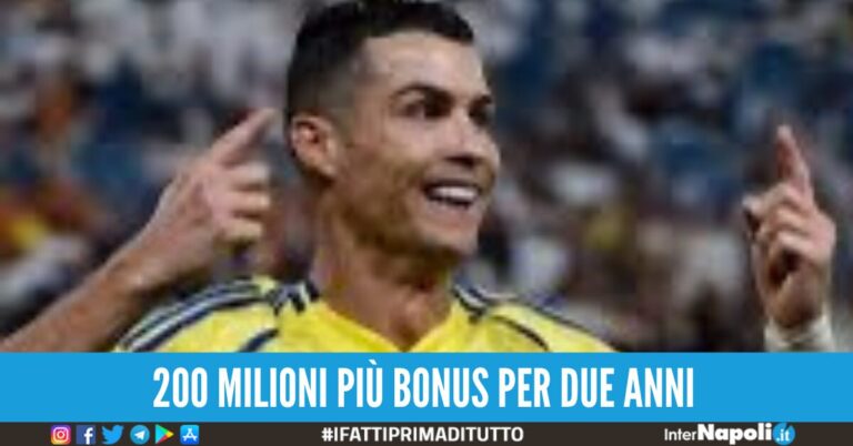Cristiano Ronaldo ricoperto di soldi: guadagnerà 21000 euro all’ora