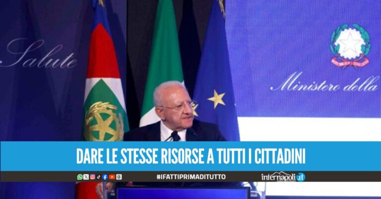"Dobbiamo lavorare per unificare l'Italia": la dichiarazione di Vincenzo De Luca