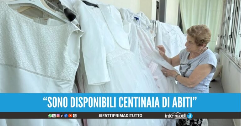 Abiti da sposa nel Santuario di Pompei, un atelier per aiutare i poveri