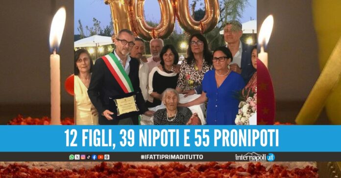 Giugliano in festa per nonna Giovanna Mallardo, ha compiuto 100 anni