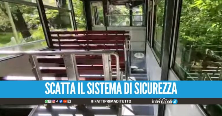 La funicolare resta a mezz'aria, panico per 20 ragazzi in Campania