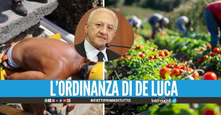 Caldo record in Campania, arriva l'obbligo di stop per i lavoratori