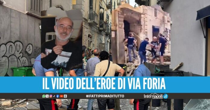Chi è l'eroe di via Foria, Luigi ha soccorso la donna dopo l'esplosione