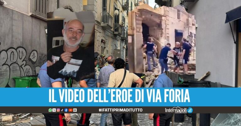Chi è l'eroe di via Foria, Luigi ha soccorso la donna dopo l'esplosione