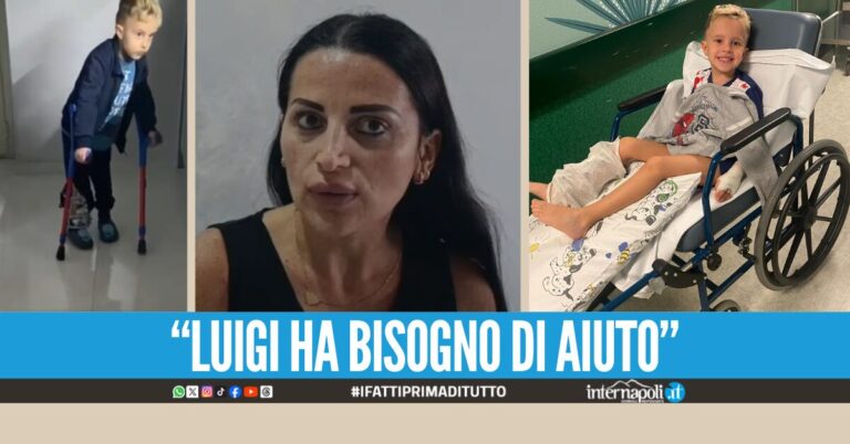 Da Napoli l'appello per Luigi, la mamma Ha bisogno di un'operazione costosa per camminare bene