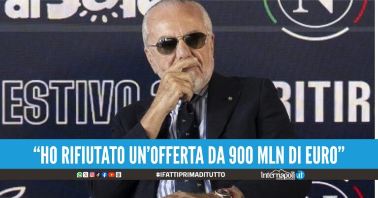 De Laurentiis rifiuta tutte le offerte per il Napoli Non lo vendo neanche per 2 miliardi di euro