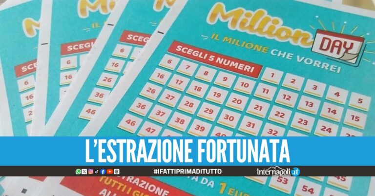 Festa grande a Napoli, vinto un milione di euro al MillionDay: i numeri fortunati
