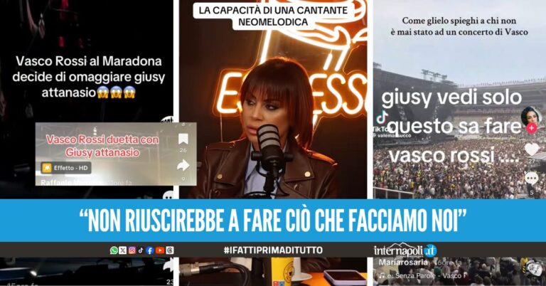 Giusy Attanasio e la frase su Vasco Rossi: virali i TikTok dopo il concerto al Maradona