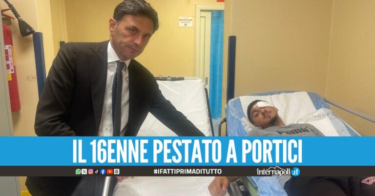 Il sindaco di Ercolano incontra Ciro: Ora pena certa per l'aggressore