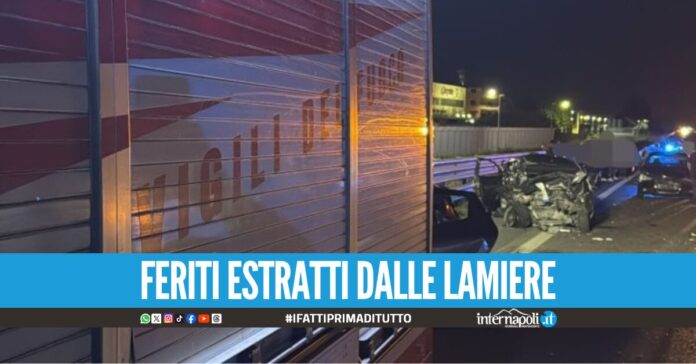 Incidente stradale nell'Agro Aversano, coinvolte otto auto: tre giovani in codice rosso