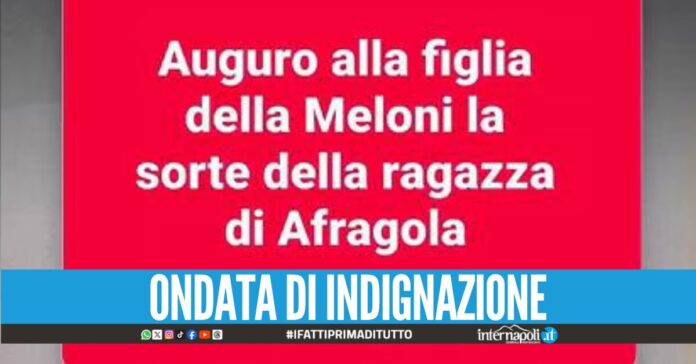 Minacce choc alla figlia di Meloni, prof del Napoletano a rischio licenziamento
