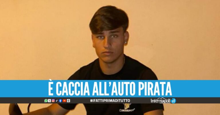 Mondragone, 16enne travolto da un'auto pirata: Luigi Petrella muore in ospedale