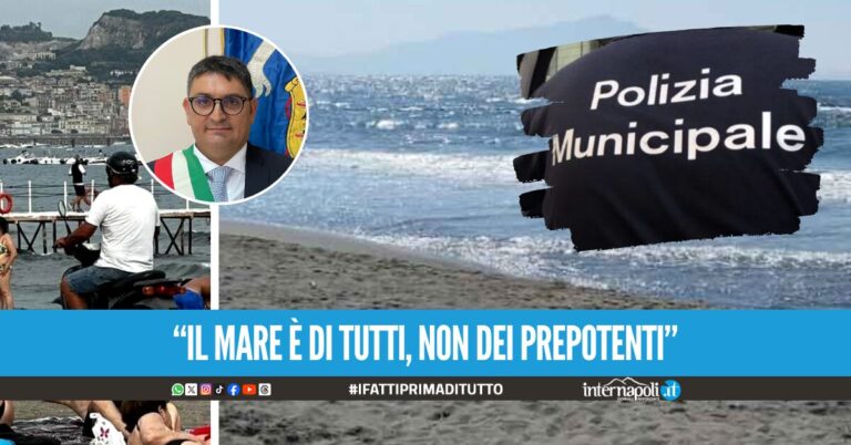Motorini, musica alta e caos: raffica di multe e sequestri sulla spiaggia di Lucrino