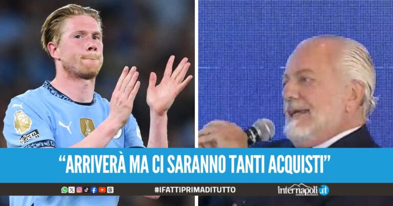 ADL 'anticipa' l'arrivo di De Bruyne al Napoli: "La trattativa partita già 3 mesi fa"